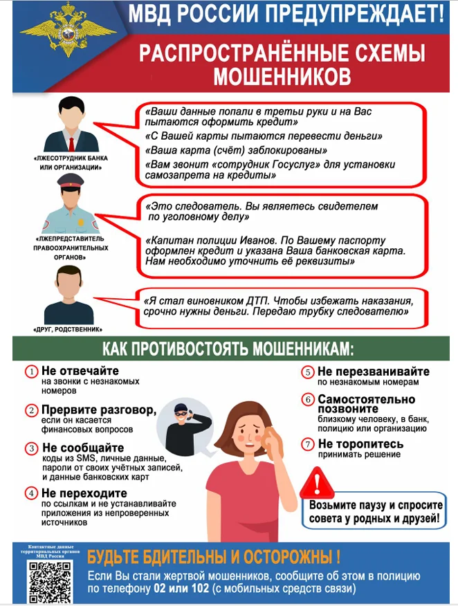 Распространенные схемы мошенников